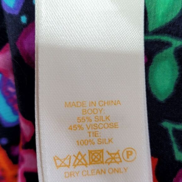 Kate Spade Floral Silk Blend Tie Back Tank Top Blouse Size 8 - Picture 8 of 8